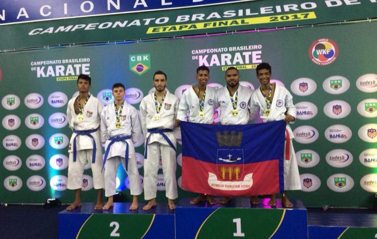 Karatecas franciscanos conquistaram 07 medalhas no campeonato Brasileiro 2017