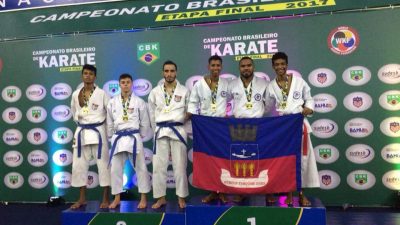 Karatecas franciscanos conquistaram 07 medalhas no campeonato Brasileiro 2017