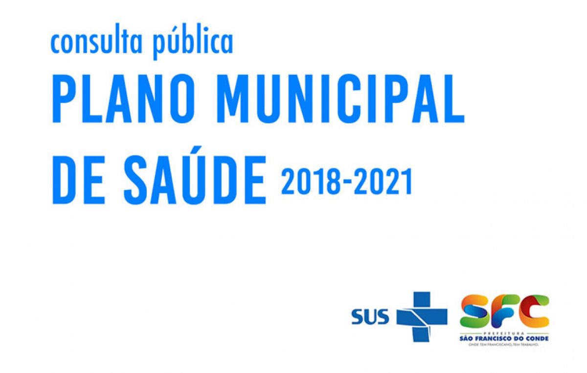 Saúde divulga resultado da Consulta Pública do Plano Municipal de Saúde 2018-2021