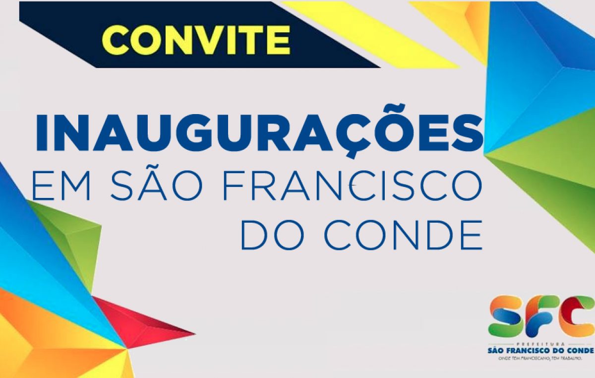 A Prefeitura irá inaugurar quatro obras públicas