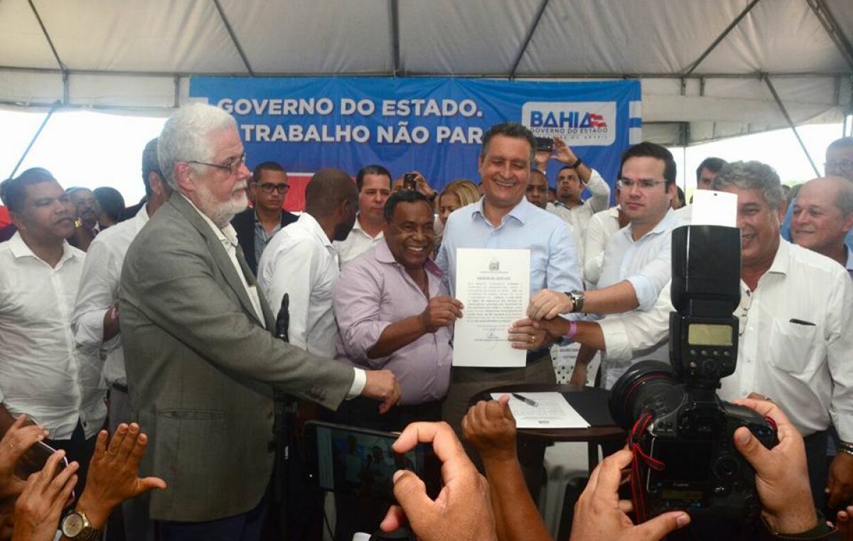 Obras ligadas à Saúde e saneamento básico em São Francisco do Conde são autorizadas pelo governador Rui Costa