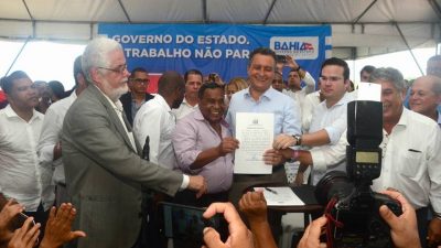 Obras ligadas à Saúde e saneamento básico em São Francisco do Conde são autorizadas pelo governador Rui Costa