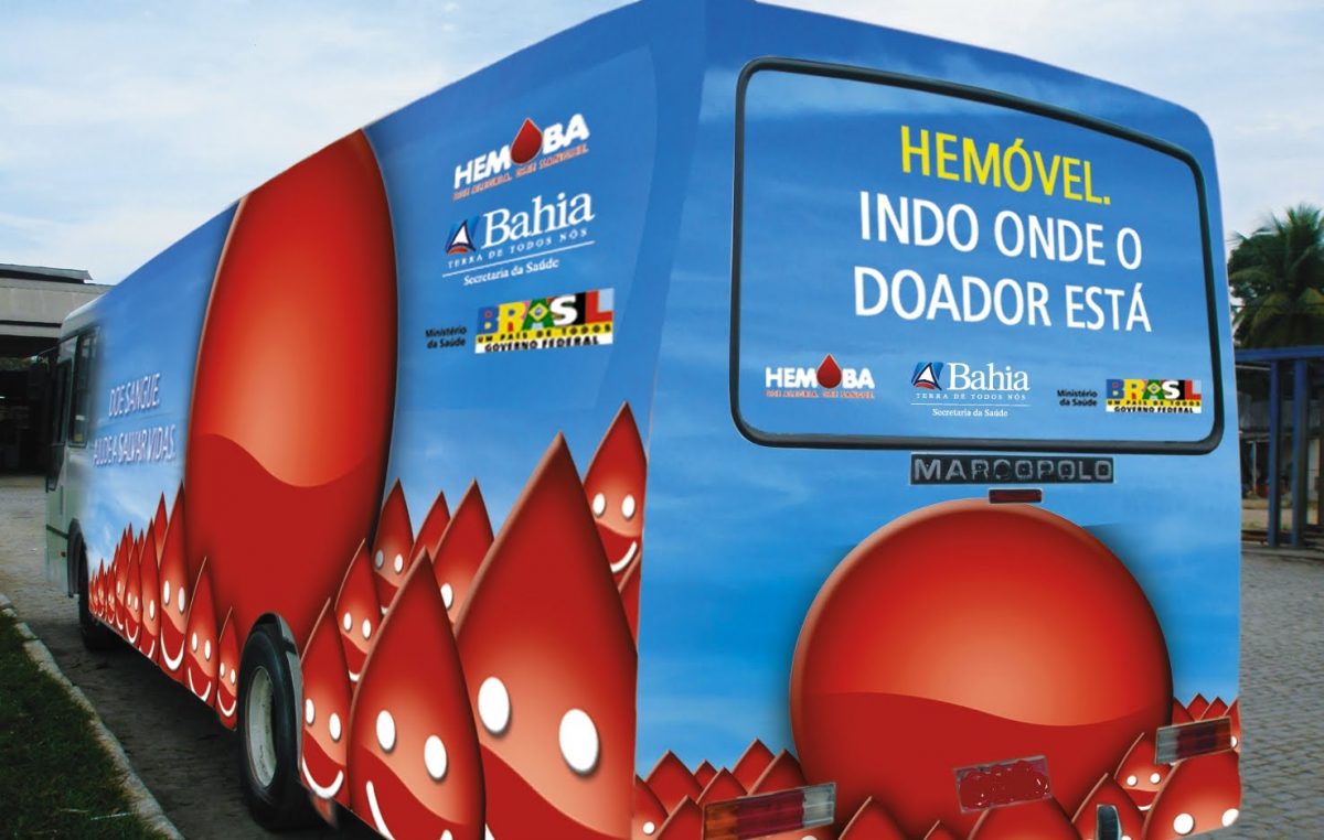 Doação de sangue: Hemóvel estará em São Francisco do Conde dias 25, 26 e 27 de abril