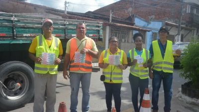 Maio Amarelo: Equipes da Superintendência de Trânsito e Transportes realizam ação educativa para campanha