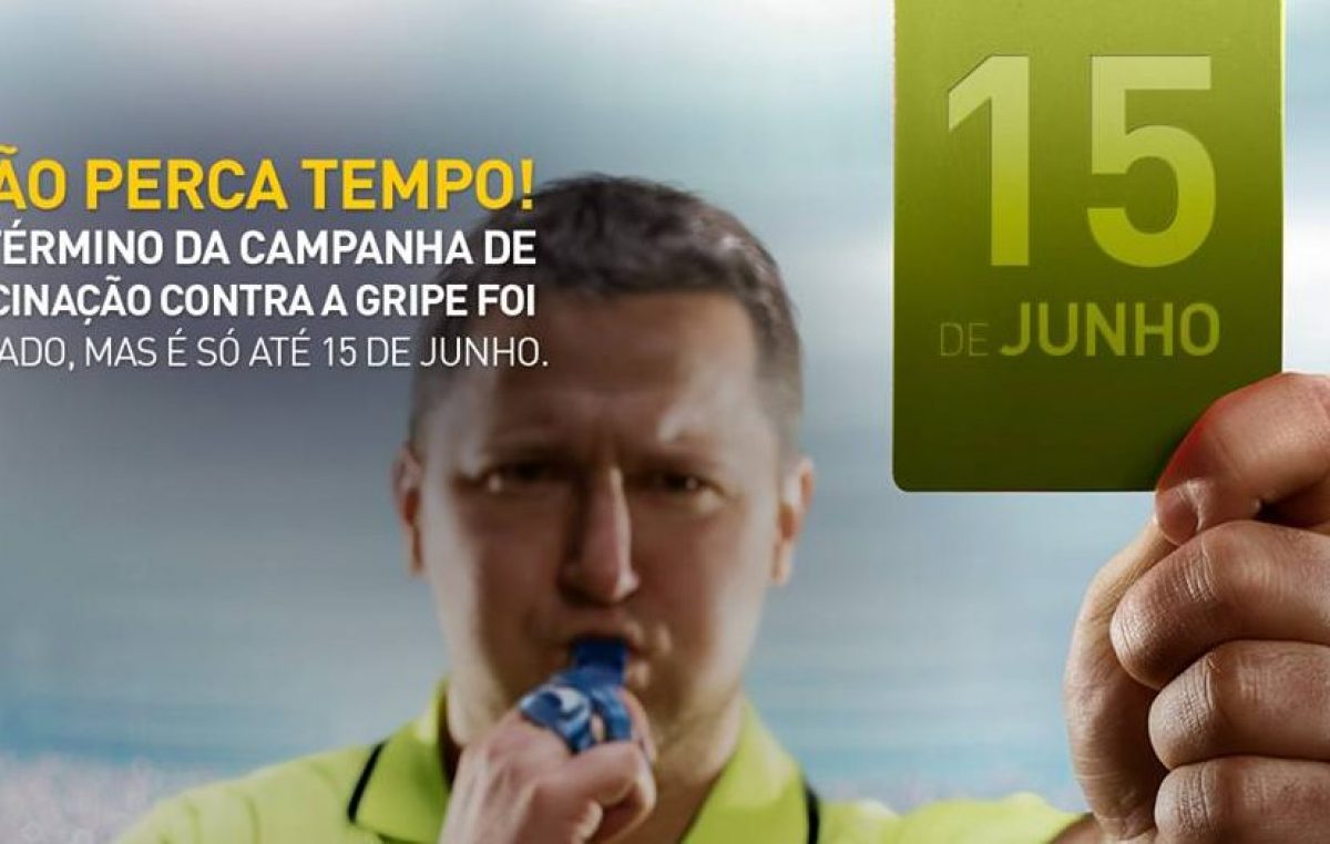 Influenza: Vacinação contra gripe foi prorrogada até 15 de junho