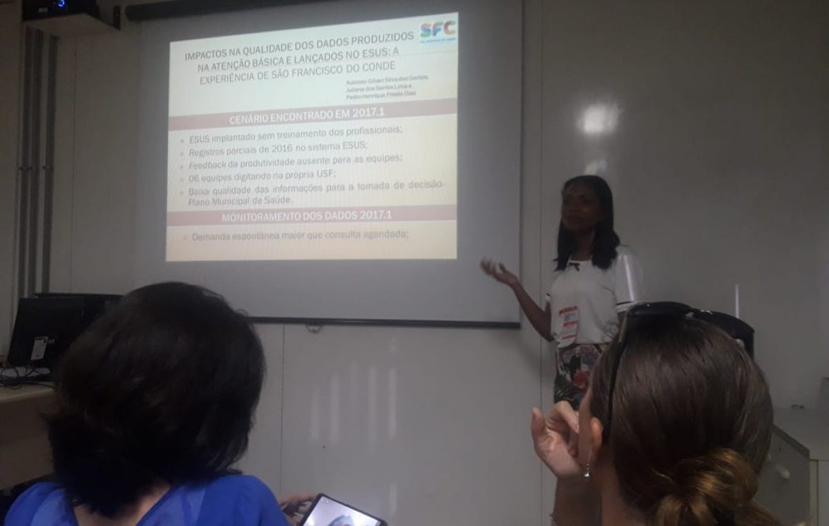 São Francisco do Conde apresentou práticas de acolhimento e monitoramento em saúde durante o Congresso da ABRASCO