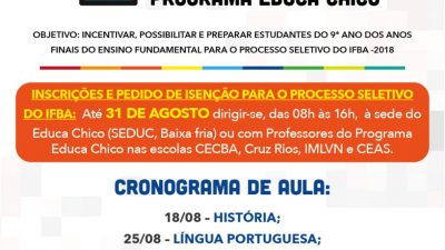 Muitos elogios para o aulão de Língua Portuguesa do Pré-IFBA
