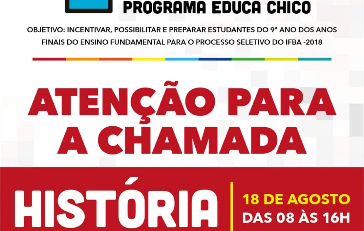 Aulas preparatórias para o Processo Seletivo do IFBA começam no próximo sábado (18)