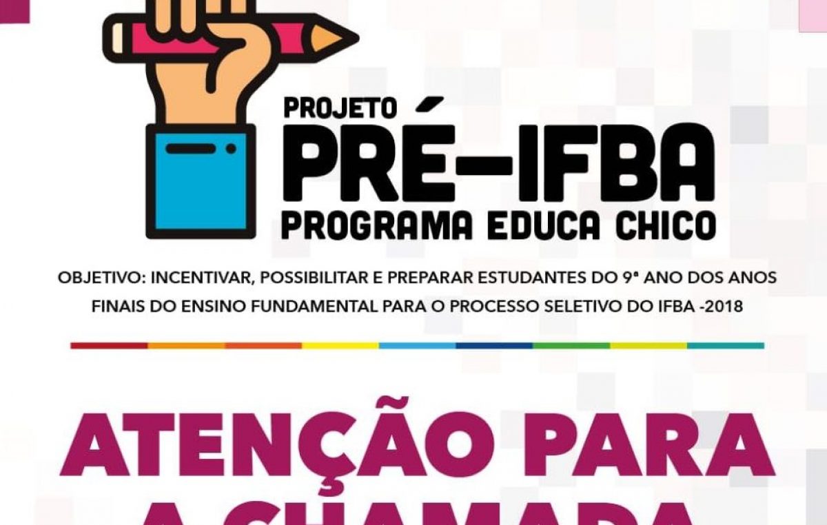 Estudantes participantes do Pré-IFBA serão submetidos a simulados no próximo sábado (01)