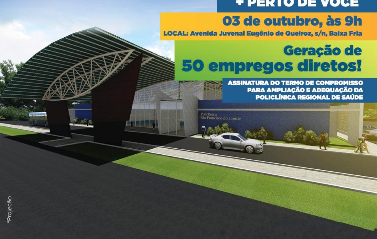 São Francisco do Conde ganhará Policlínica Regional de Saúde