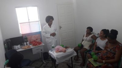 Unidade de Saúde do Caípe de Baixo promoveu atividade voltada para os cuidados com o recém-nascido