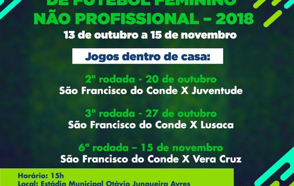 Equipe franciscana entra em campo neste sábado (20) pela 2ª rodada do Campeonato Baiano de Futebol Feminino Não Profissional