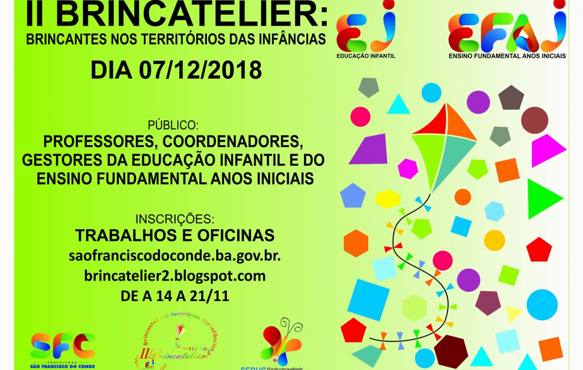 SEDUC abre inscrições para formação do Brincatelier