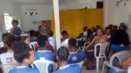 Jovens franciscanos participaram de ciclo de palestras e atividades promovidas pelo CRAS do Caípe