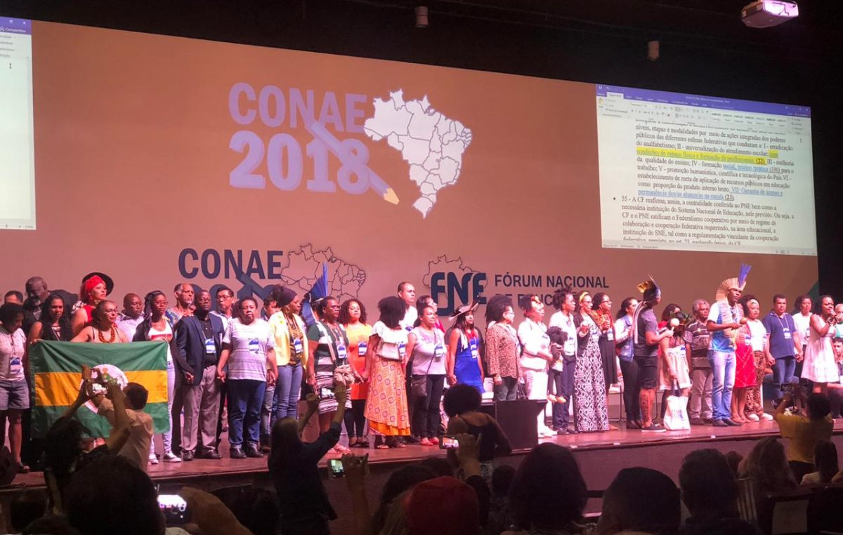 São Francisco do Conde representada por aluna da Cruz Rios na Conferência Nacional da Educação – CONAE 2018, que acontece em Brasília