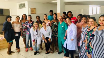 Gestantes e acompanhantes conheceram a Ala Obstétrica do Hospital Célia Almeida Lima