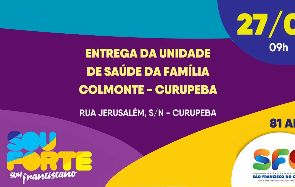 #81anos: No aniversário da cidade, Prefeitura entrega Unidade de Saúde da Família do Colmonte, dia 27 de março, e veículo do Conselho Tutelar Mataripe