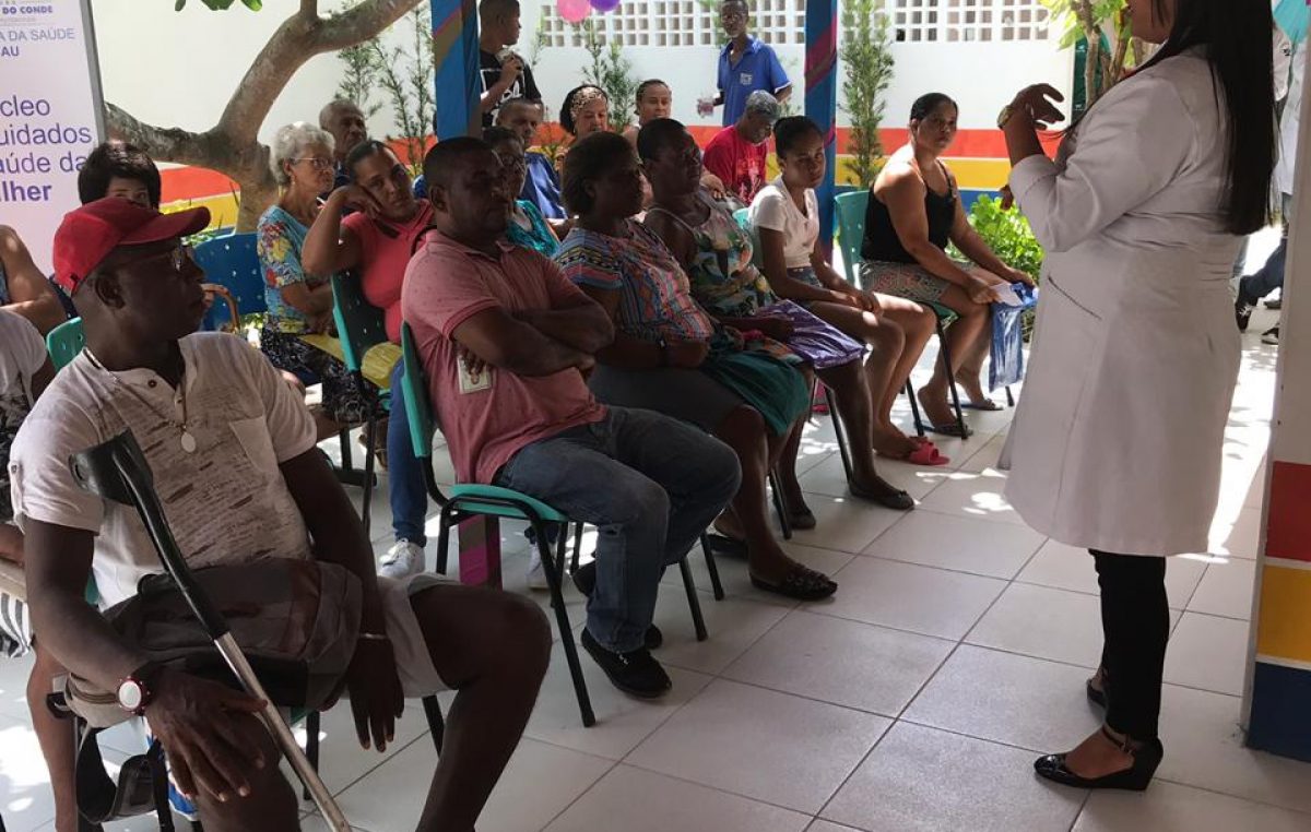 Saúde promove atividade de bem-estar para os idosos do Caípe de Baixo