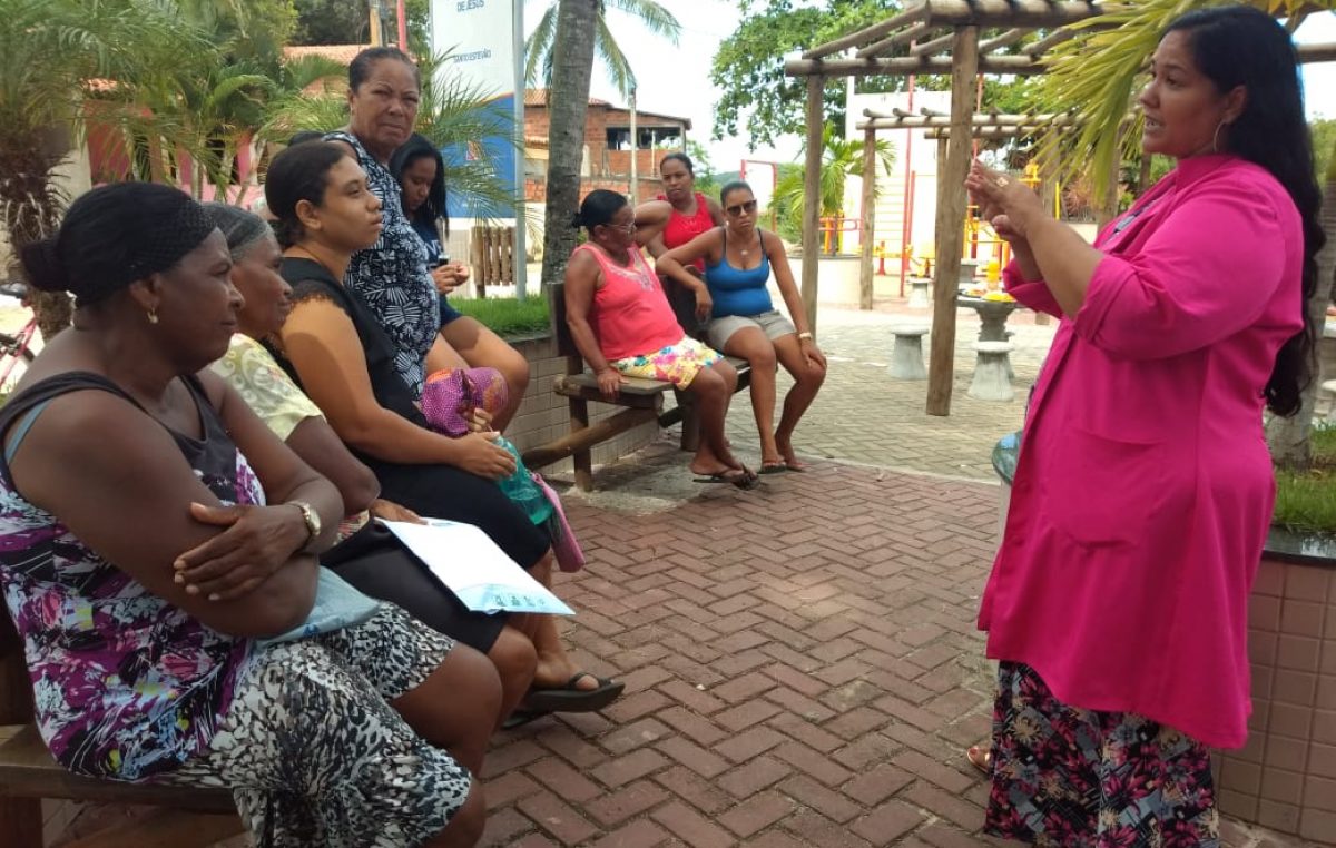 USF de Santo Estevão promoveu ação do Projeto “Pintando Saúde nas Ruas” para tratar da Hipertensão/Doenças do Aparelho Circulatório