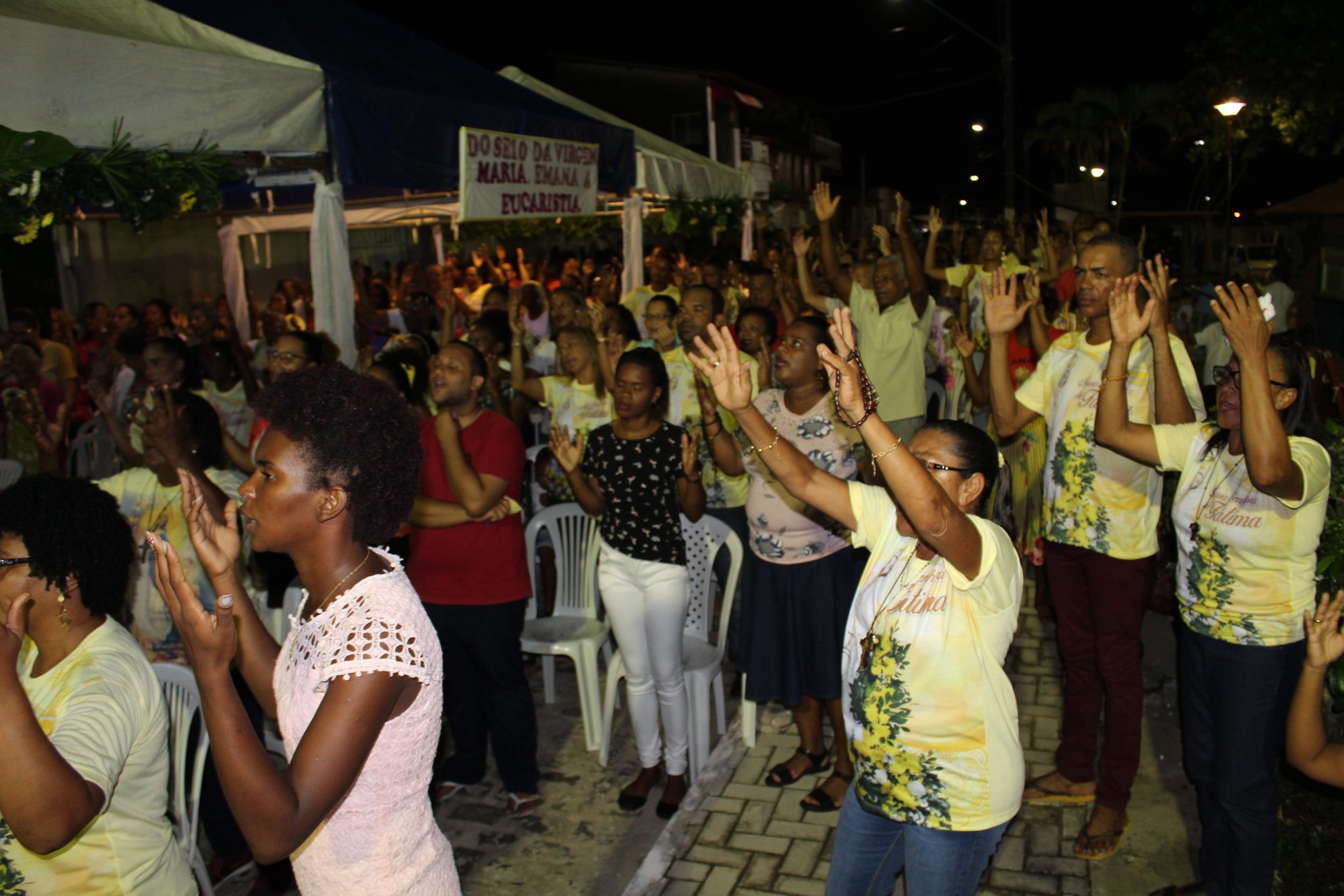 Fi Is Do Bairro De Campinas Renderam Homenagens A Nossa Senhora De