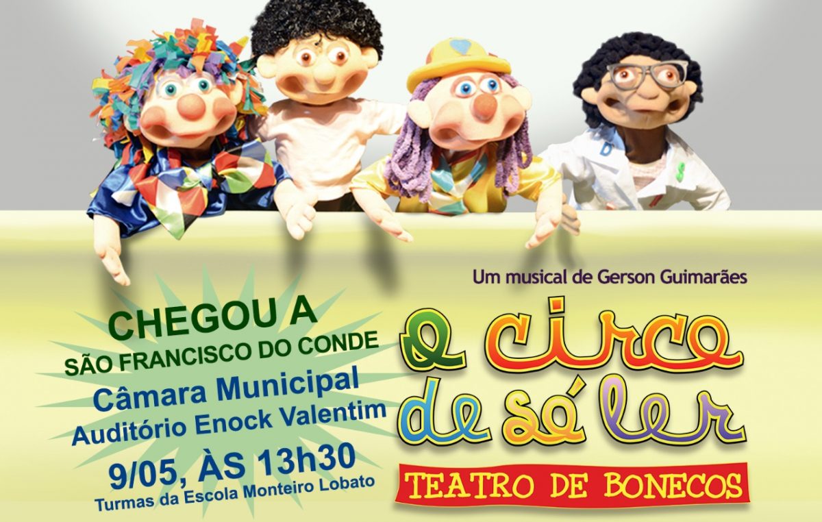 Circo de Só Ler em apresentação exclusiva para alunos da Rede Municipal de Ensino