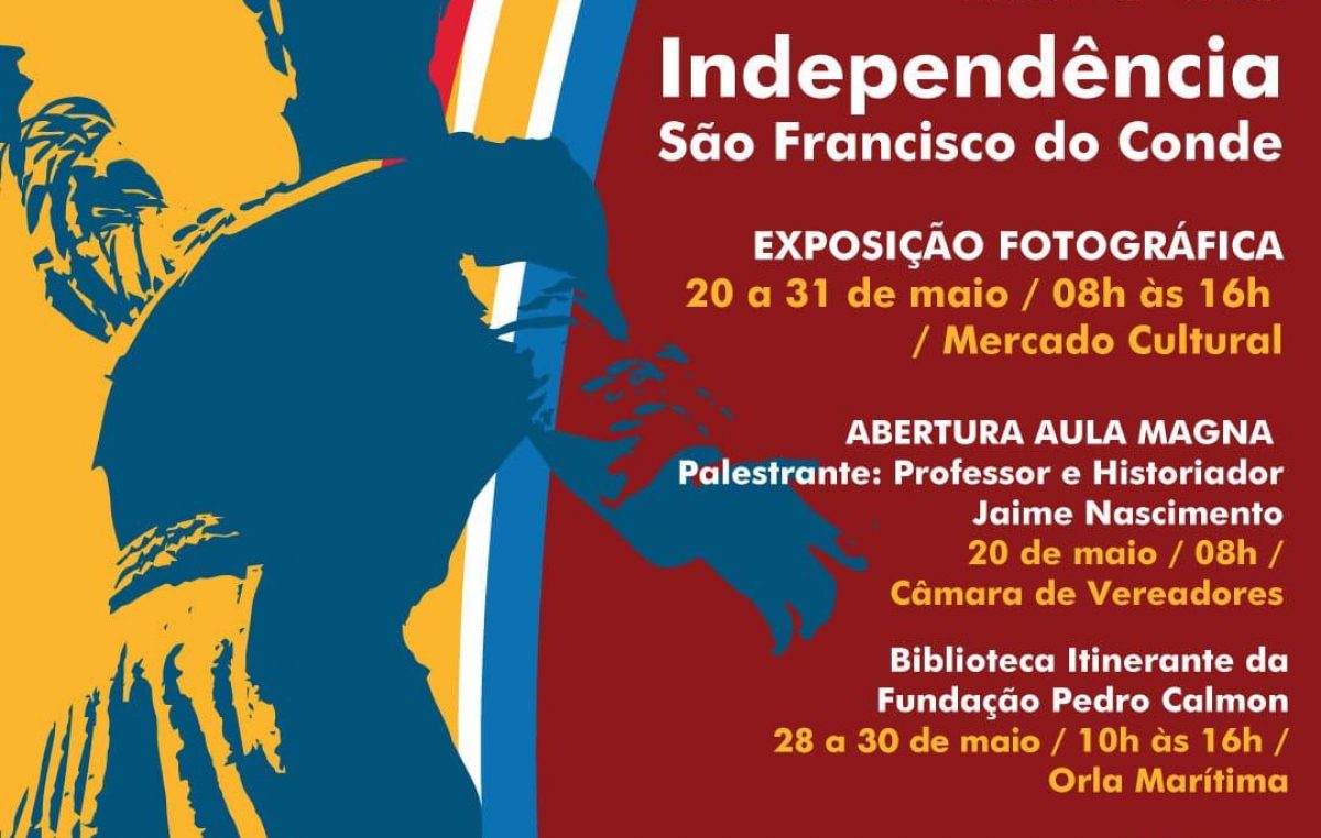 São Francisco do Conde recebe o Projeto Rota da Independência de 20 a 31 de maio