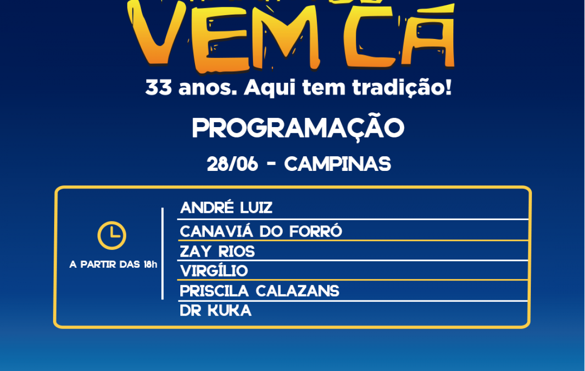 A festa continua no “Arraiá do Vem Cá” com as festividades de São Pedro