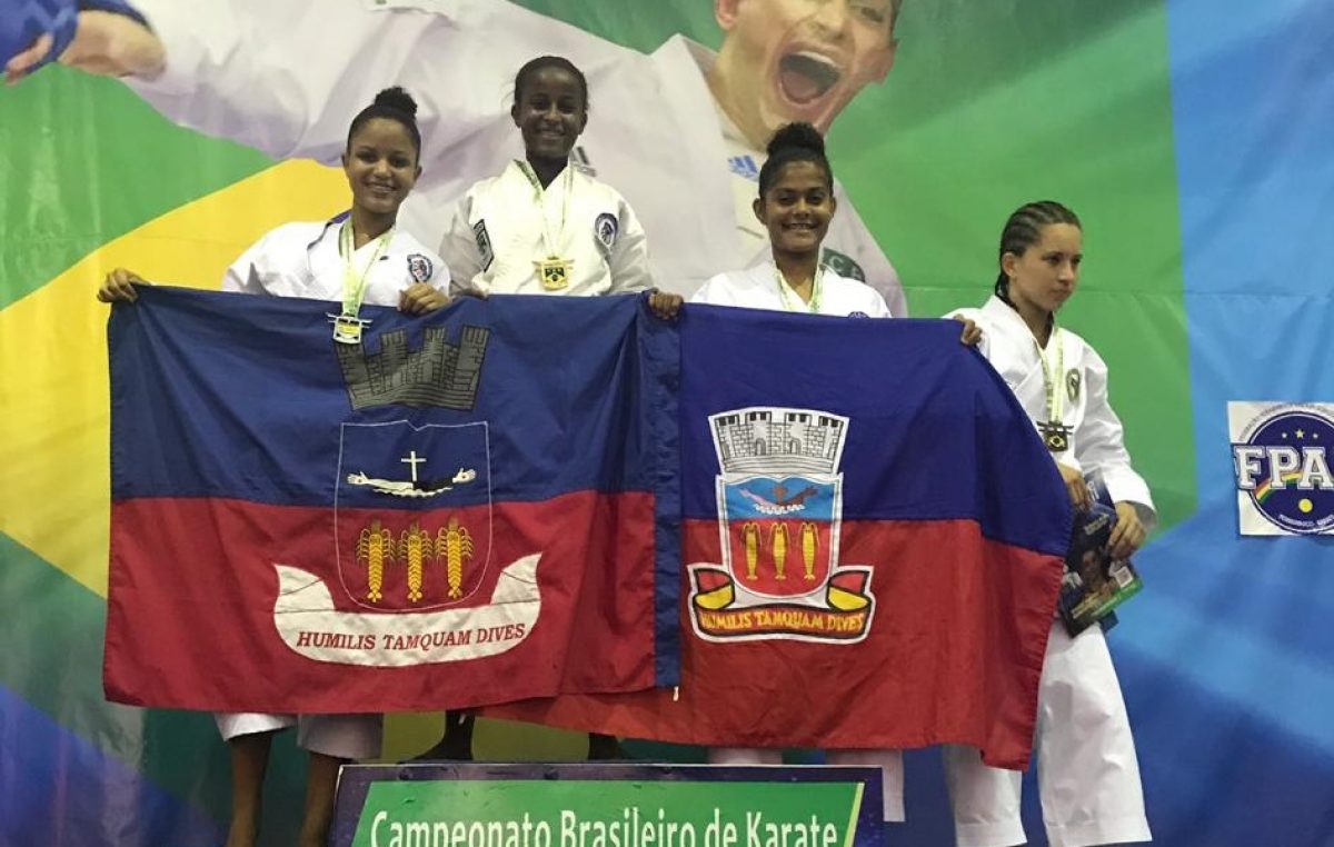 Atletas franciscanos conquistaram 21 medalhas na 3ª etapa do Campeonato Brasileiro de Karatê
