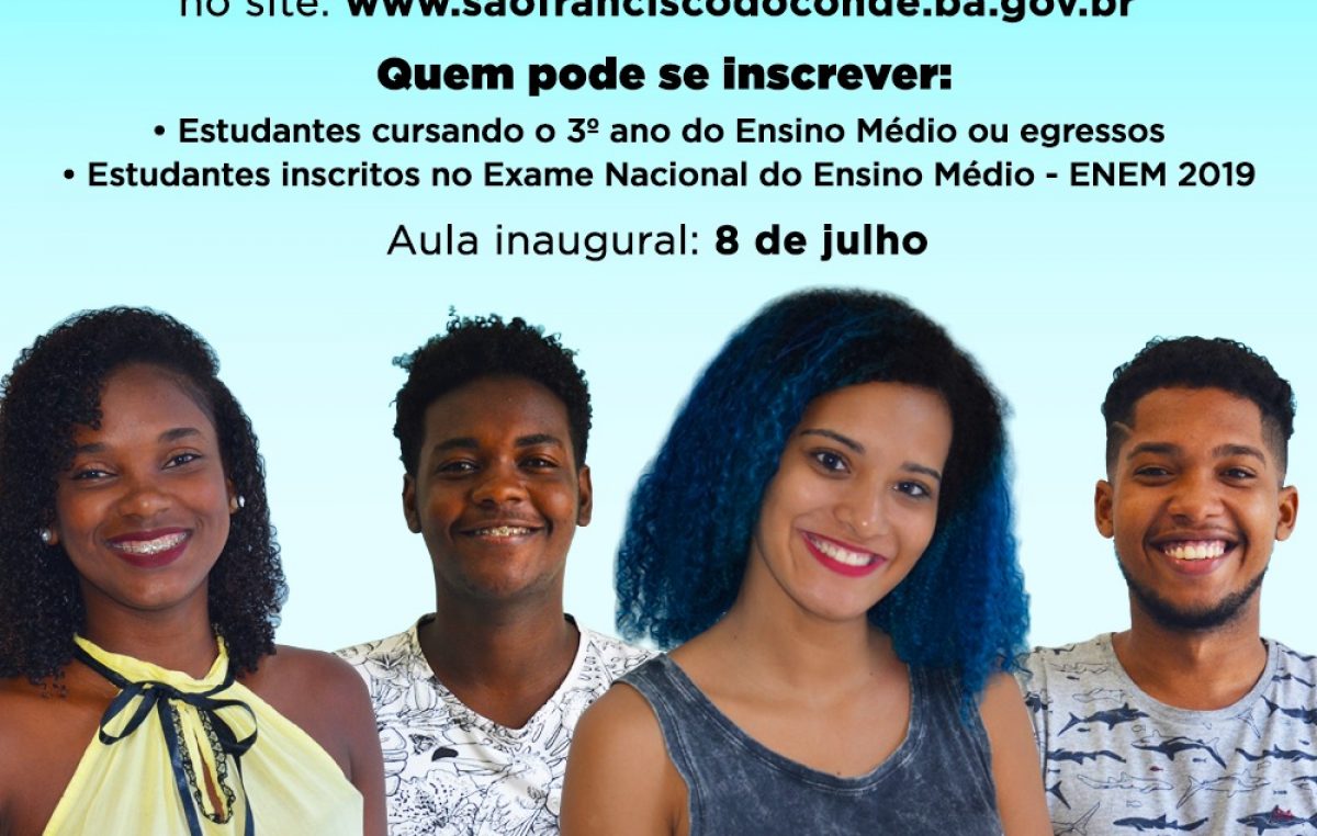 Não perca tempo! Já estão abertas as inscrições para o Pré-Enem