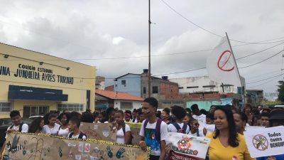 Unidade de Saúde do Caípe de Baixo e estudantes se unem contra o mosquito transmissor da dengue, zika e chikungunya