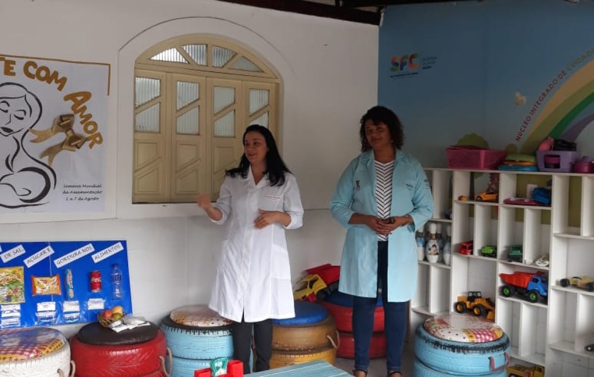 Núcleo Integrado de Cuidados à Criança e à Pessoa com Doença Falciforme promoveu a  amamentação