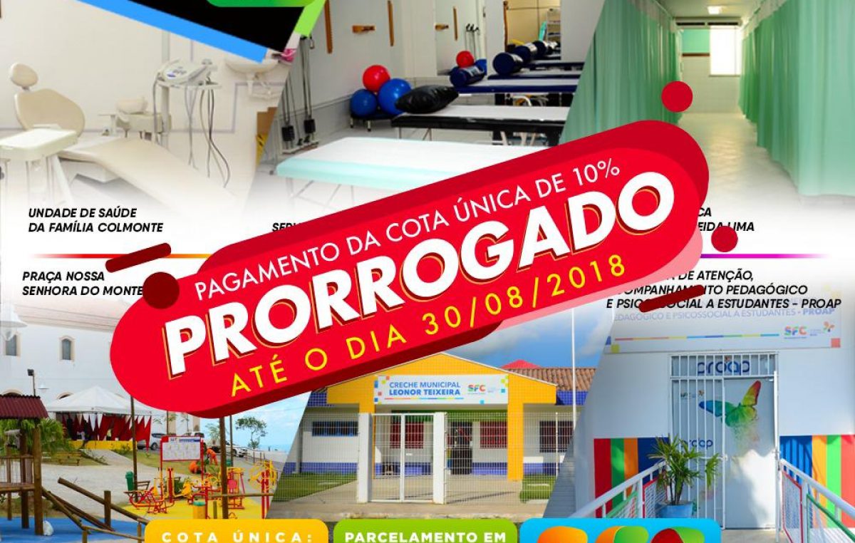 O pagamento da cota única do IPTU 2019 segue até o dia 30 de agosto