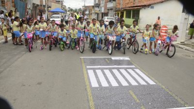 Semana Nacional de Trânsito é encerrada com trabalhos educativos para crianças em escola do município