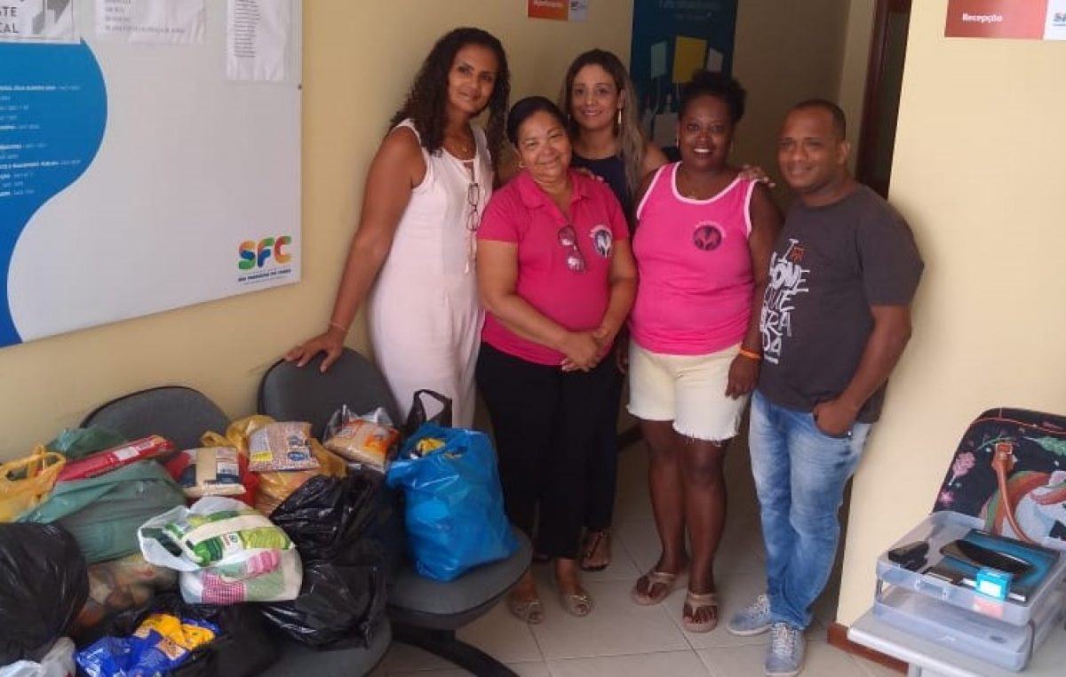 SDHCJ faz doação de alimentos ao grupo “As Poderosas Iluminadas”