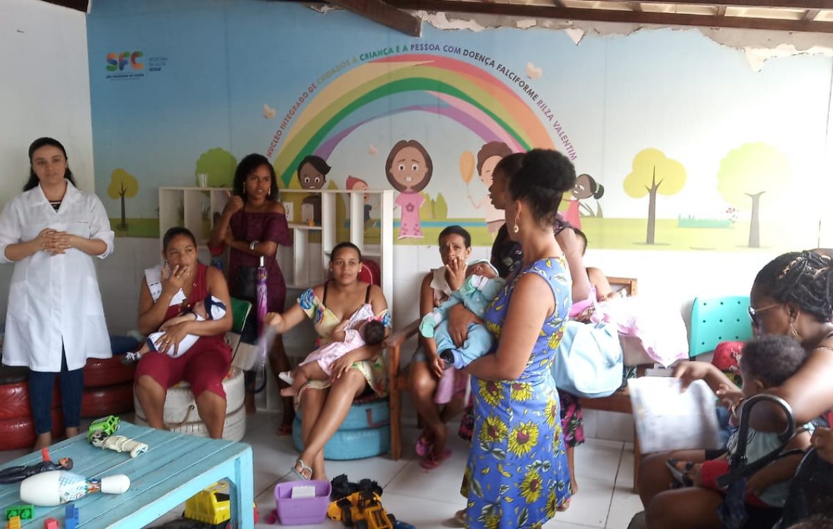Saúde celebrou o Dia das Crianças no Núcleo Integrado de Cuidados à Criança e à Pessoa com Doença Falciforme Rilza Valentim
