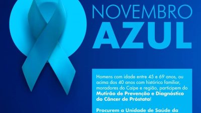 Segunda etapa do Mutirão de Saúde no Complexo do Caípe disponibiliza exames para detecção do câncer de próstata