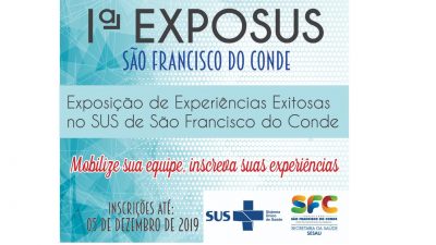 Prefeitura promoverá a EXPOSUS – uma exibição de experiências exitosas em saúde Inscrições de participação estão abertas