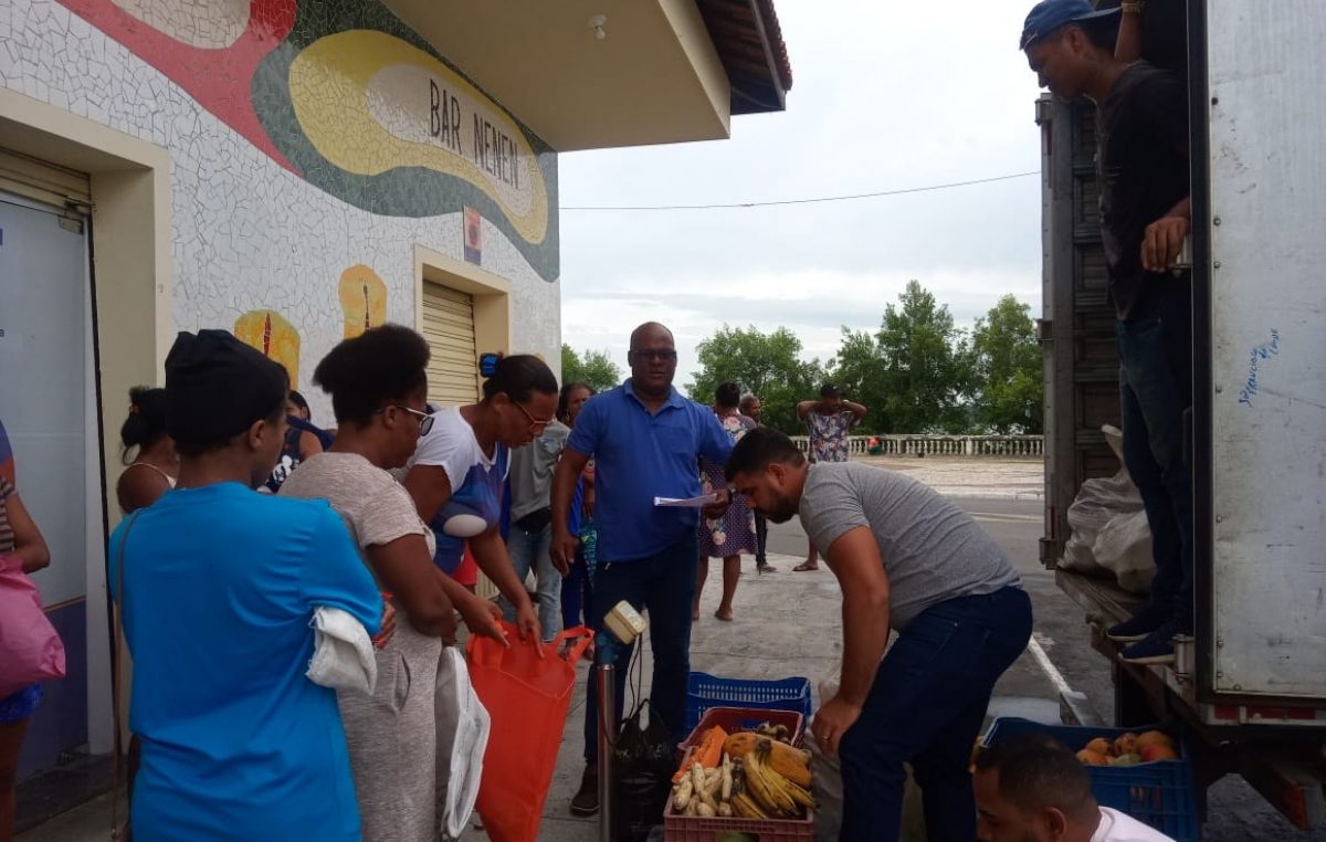 70 famílias franciscanas receberam alimentos doados pela Prefeitura