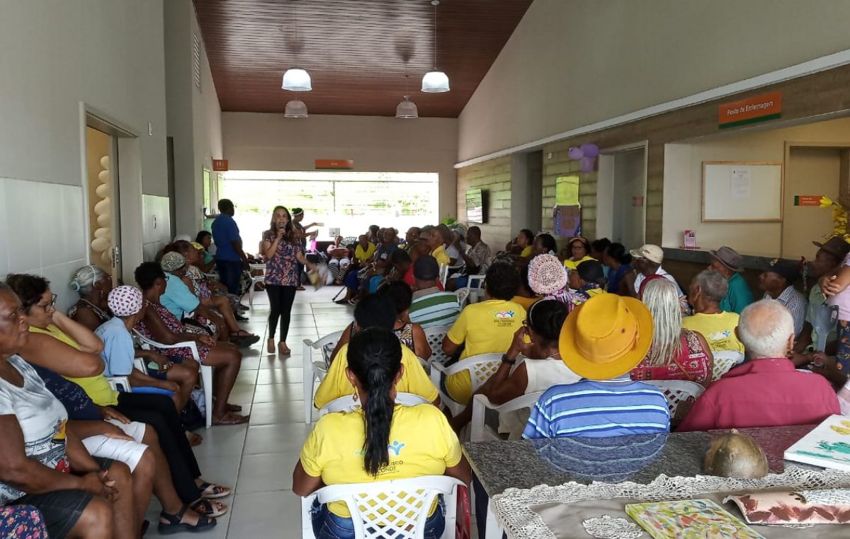 Fevereiro Roxo: Saúde do idoso foi tema de atividade do CAPS com o Serviço de Convivência e Fortalecimento de Vínculos