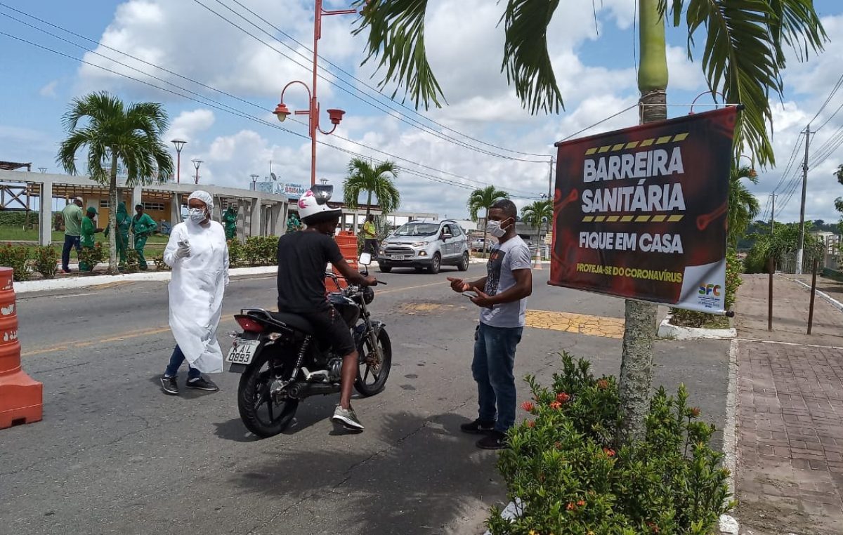São Francisco do Conde faz barreiras sanitárias para o enfrentamento da COVID-19