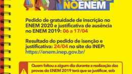 Prazo para pedidos de isenção para o ENEM 2020 se encerra nesta sexta-feira (17)