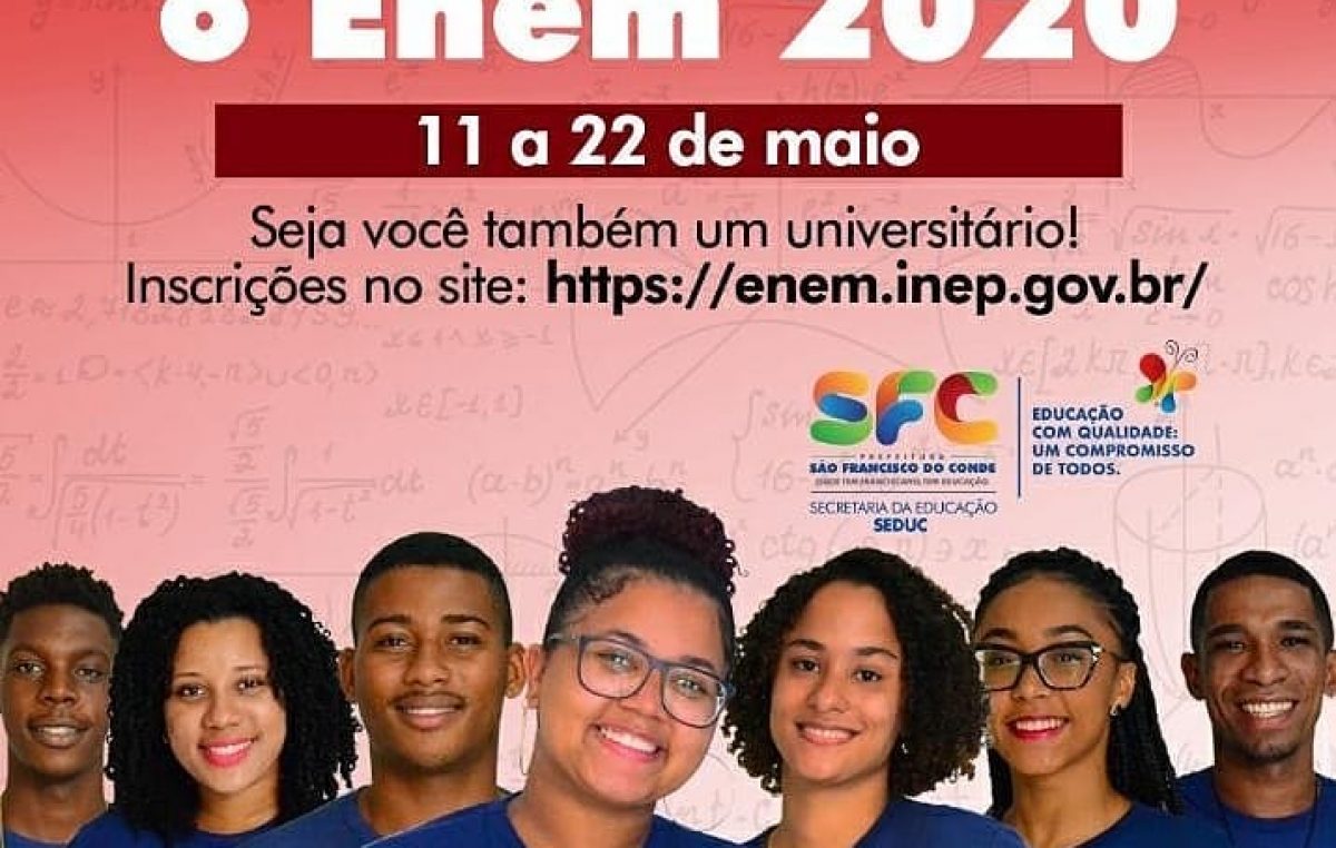 Inscrições para o ENEM 2020 se encerram nesta sexta-feira (22)