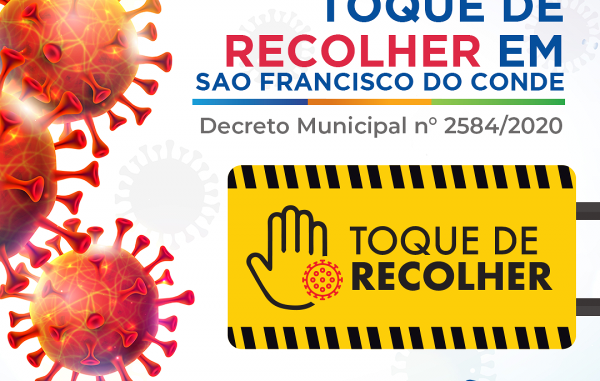 Decreto Municipal determina Toque de Recolher em São Francisco do Conde