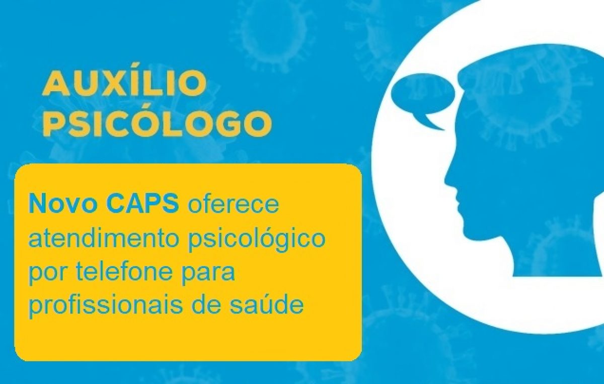 Saúde oferece atendimento psicológico para profissionais da saúde durante pandemia da COVID-19