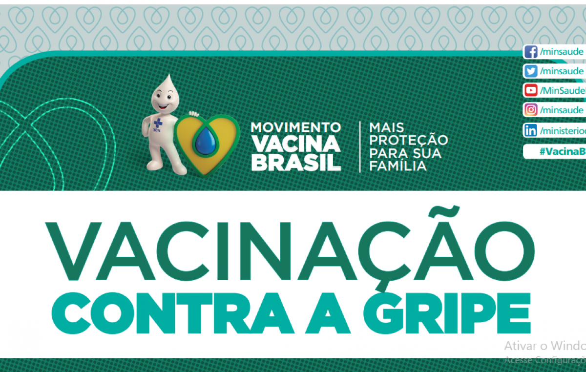 Vacine-se contra a Gripe: Campanha vai imunizar crianças, gestantes, professores e outros públicos