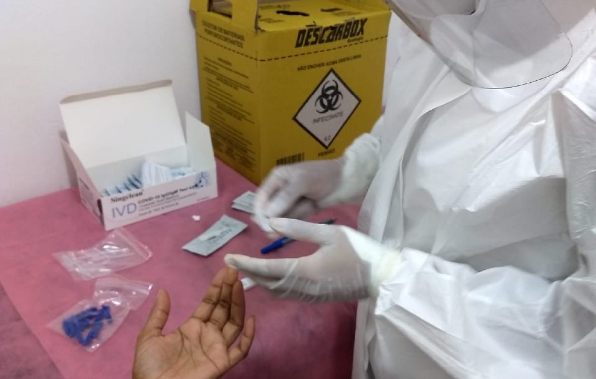 Enfrentamento ao coronavírus: Prefeitura promove mais uma ação de testagem rápida para os comerciantes