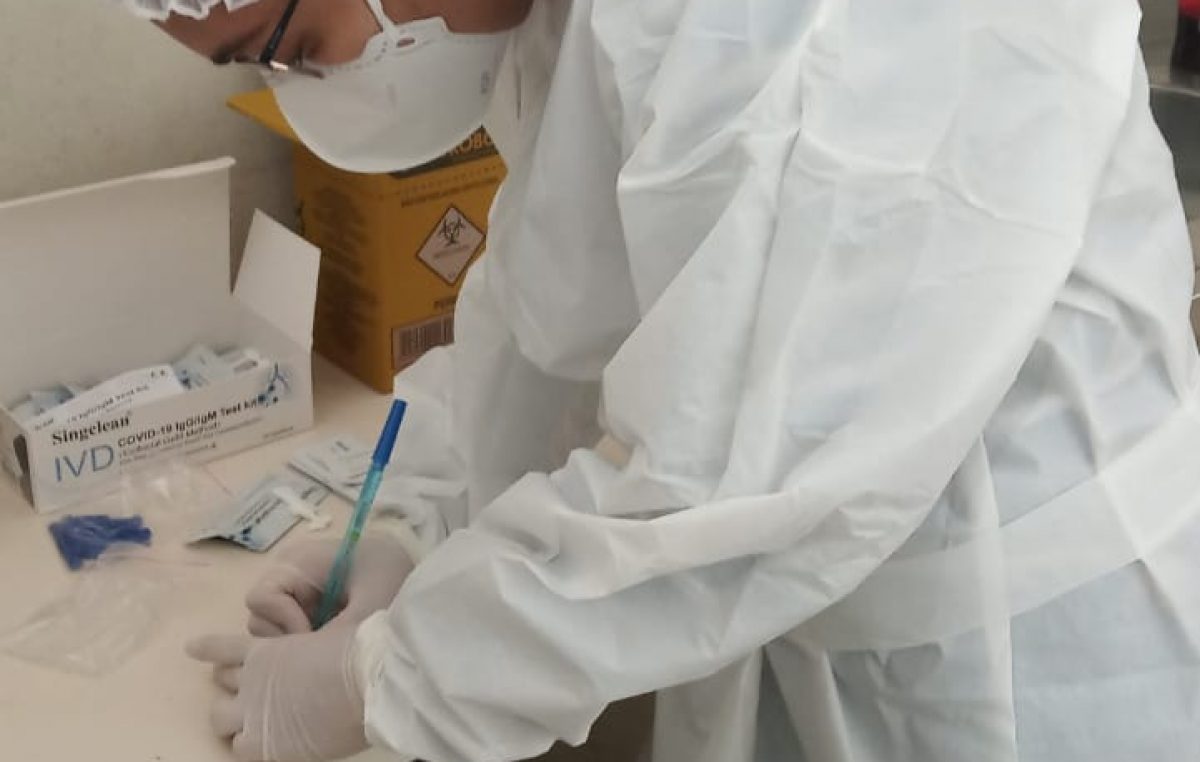 Prefeitura levou ação de testagem rápida para comerciantes do Monte Recôncavo