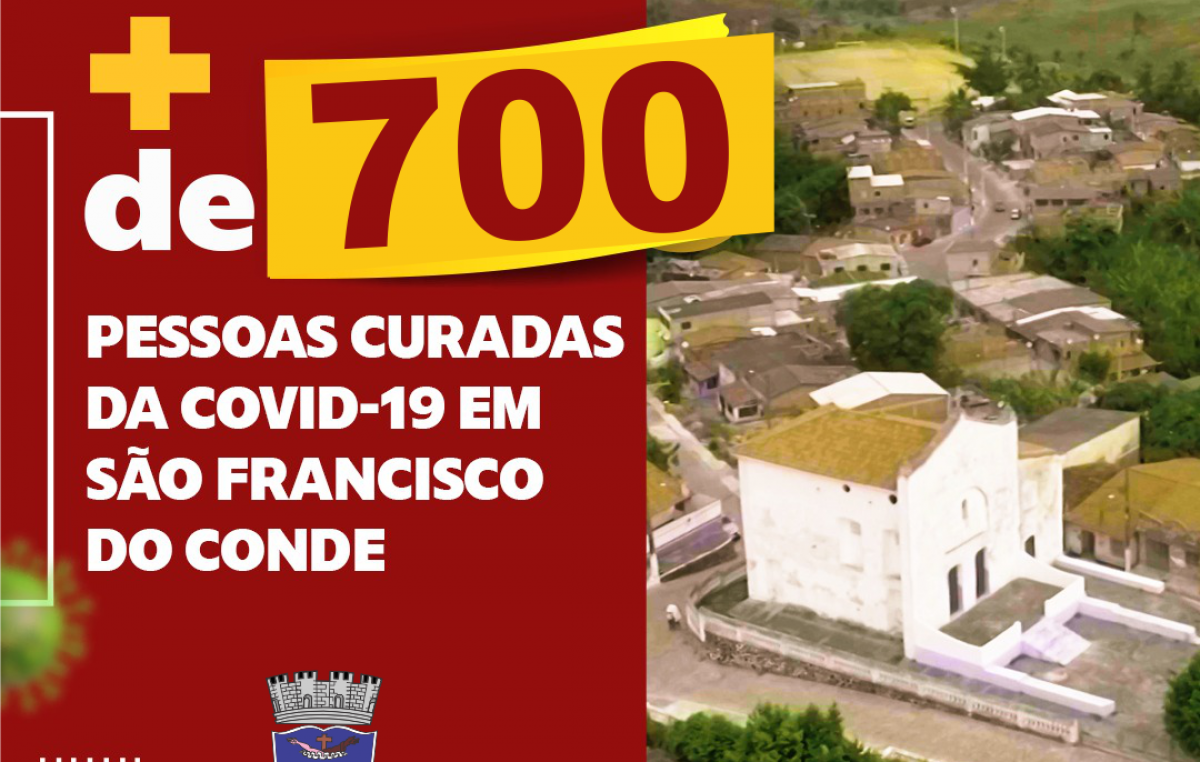 São Francisco do Conde superou os 700 casos curados e apresenta 94% de cura da COVID-19