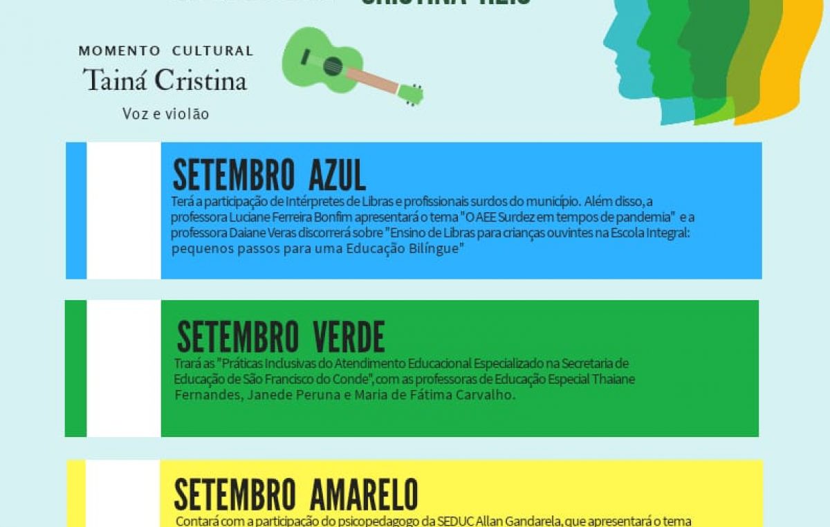 SEDUC realiza “Encontro Inclusivo Setembro e suas Cores”