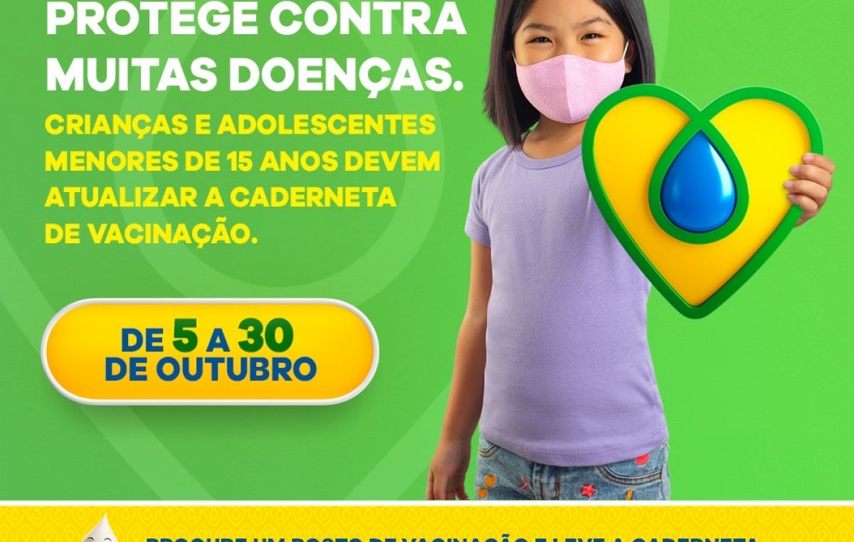 Vacine seu filho: Campanha de Vacinação contra Poliomielite e a Multivacinação terminam dia 30 de outubro